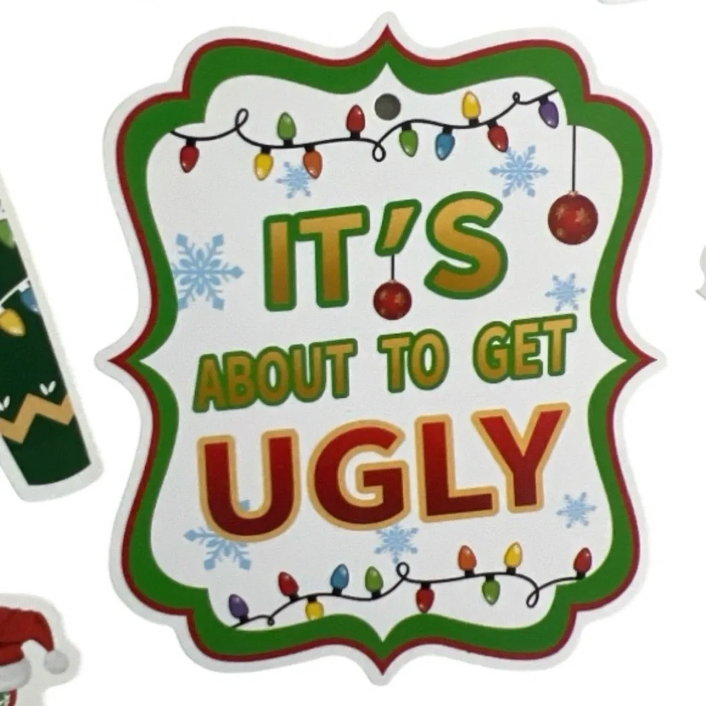 NIP Ugly Sweater Banners or Ornaments